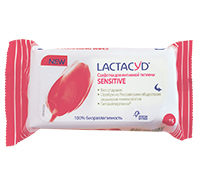 LACTACYD SENSITIVE салфетки для интимной гигиены